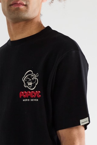 T-shirt Popeye - Preto