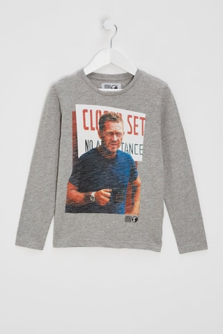 T-shirt Steve McQueen - Cinzento-claro mesclado