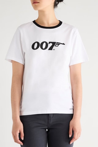 T-shirt James Bond - Branco
