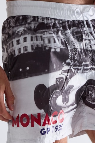 Calções de banho Grand Prix de Monaco 1935 - Branco