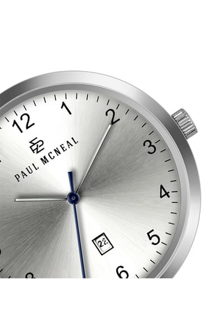 Montre à quartz en acier - Argenté - Paul McNeal