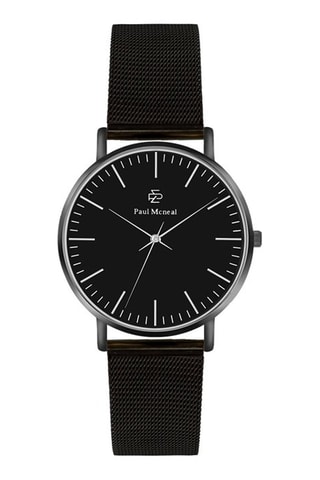 Montre à quartz en acier - Noir et argenté - Paul McNeal