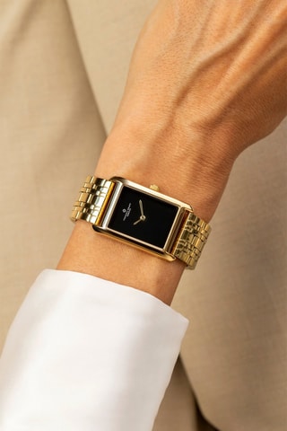 Montre à quartz en acier - Doré et noir - Frederic Graff