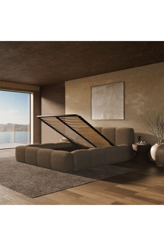 Ensemble lit avec sommier en pin Equinox et matelas hybride L'Expérience - Ferme
