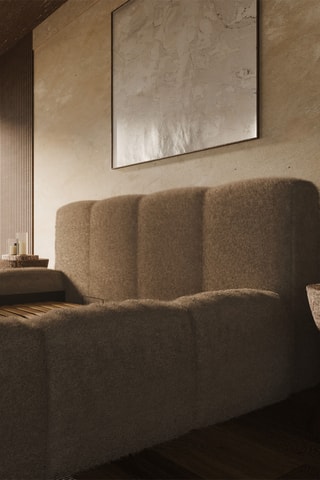 Ensemble lit avec sommier en pin Equinox et matelas hybride L'Expérience - Ferme