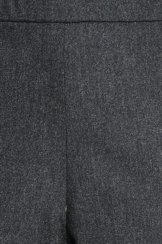 Emporio Armani - Pantalon carotte en laine vierge et cachemire - Gris foncé