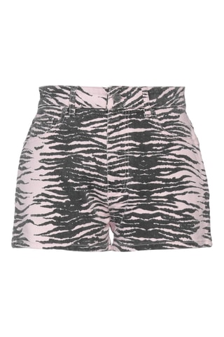 Ganni - Short regular en coton biologique taille haute - Rose