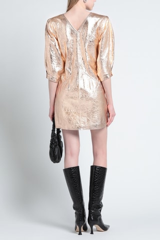 Isabel Marant - Robe fourreau en cuir d'agneau - Doré