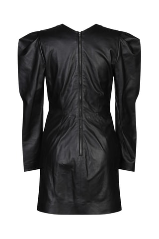 Isabel Marant - Robe fourreau en cuir d'agneau - Noir