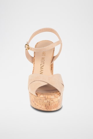 Stuart Weitzman - Sandales à talons en nubuck - Beige