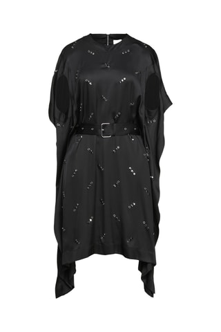 Burberry - Robe midi en soie - Noir