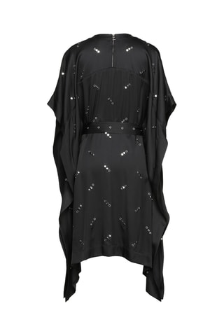 Burberry - Robe midi en soie - Noir