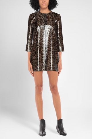 Saint Laurent - Robe droite - Marron