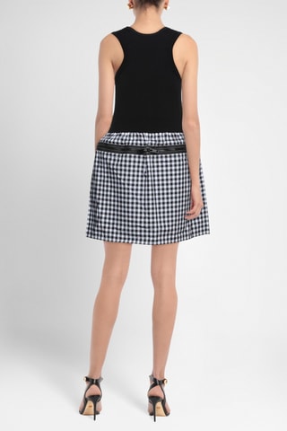 Burberry - Robe trompe l'œil en laine - Noir