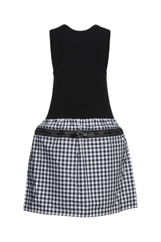 Burberry - Robe trompe l'œil en laine - Noir