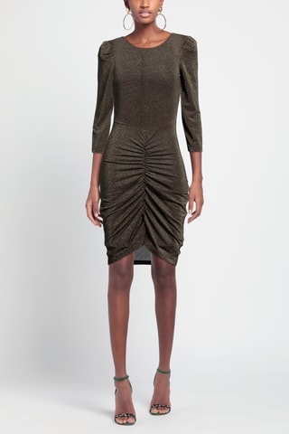 Momoní - Robe fourreau - Marron