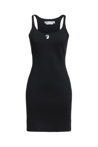 Off White - Robe fourreau - Noir