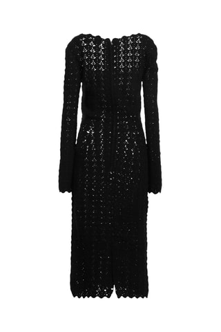 Dolce&Gabbana - Robe midi en laine vierge et cachemire - Noir