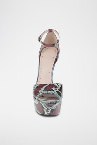 Roberto Cavalli - Sandales à talons en cuir de ayers - Rouge