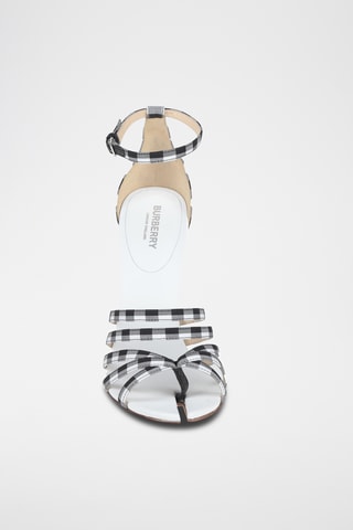 Burberry - Sandales à talons en cuir - Noir