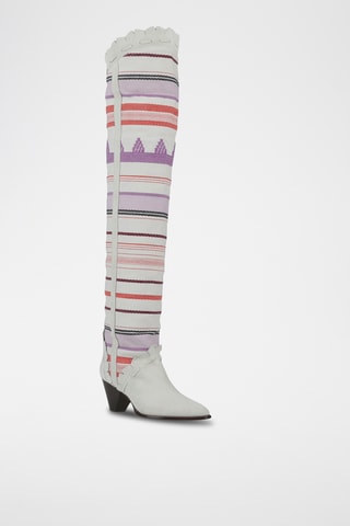 Isabel Marant - Cuissardes en cuir - Blanc