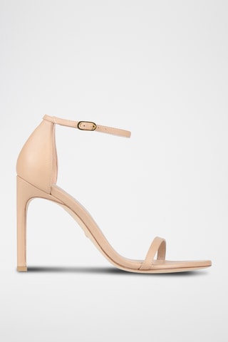 Stuart Weitzman - Sandales à talons en cuir - Beige