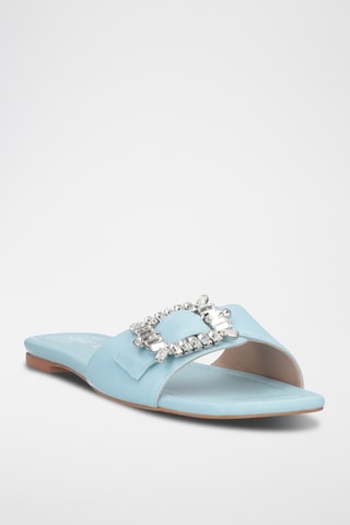 Stuart Weitzman - Mules en cuir de veau - Bleu clair