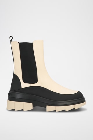 Stuart Weitzman - Bottines Chelsea en cuir - Beige