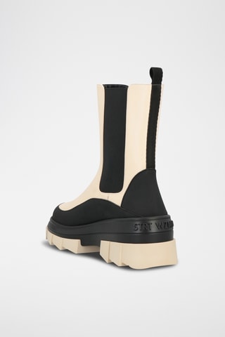 Stuart Weitzman - Bottines Chelsea en cuir - Beige