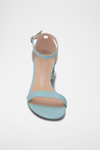 Stuart Weitzman - Sandales à talons en cuir de veau - Bleu clair