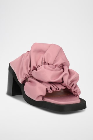 Ganni - Mules à talons - Rose