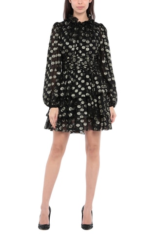 Dolce&Gabbana - Robe patineuse en soie - Noir