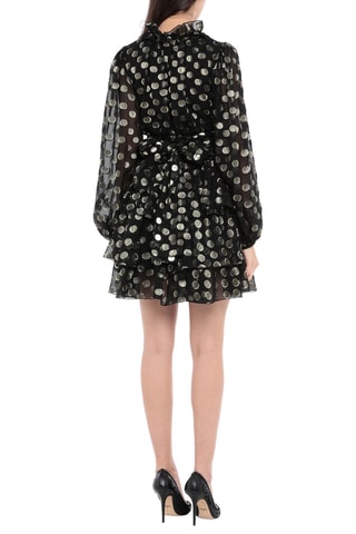 Dolce&Gabbana - Robe patineuse en soie - Noir