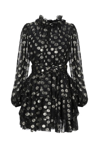 Dolce&Gabbana - Robe patineuse en soie - Noir