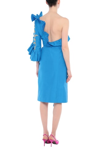 Gucci - Robe asymétrique en soie - Bleu