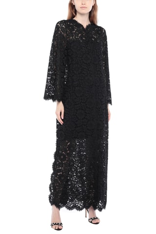 Dolce&Gabbana - Robe longue en dentelle - Noir