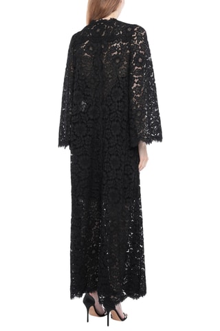 Dolce&Gabbana - Robe longue en dentelle - Noir