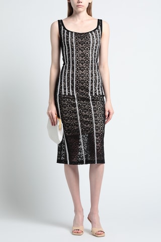 Stella Mccartney - Robe fourreau en dentelle - Noir