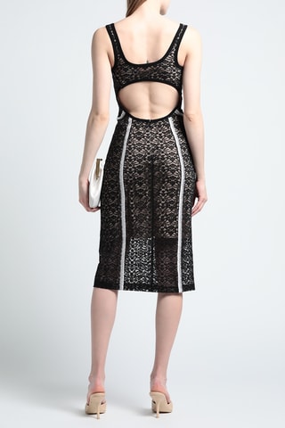 Stella Mccartney - Robe fourreau en dentelle - Noir