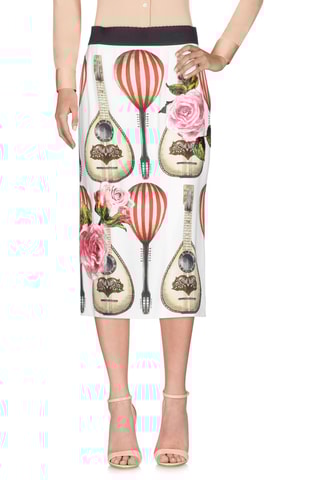 Dolce&Gabbana - Jupe midi - Blanc