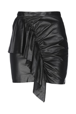 Isabel Marant - Jupe fourreau en cuir d'agneau - Noir