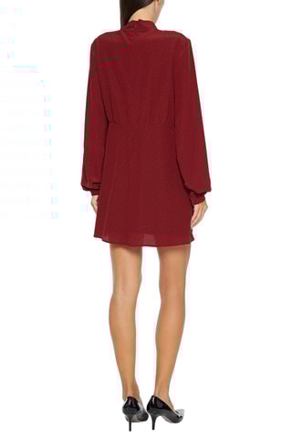 Saint Laurent - Robe trapèze en soie - Rouge