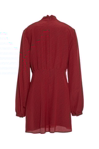Saint Laurent - Robe trapèze en soie - Rouge