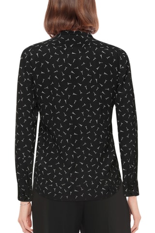 Saint Laurent - Chemise en soie - Noir