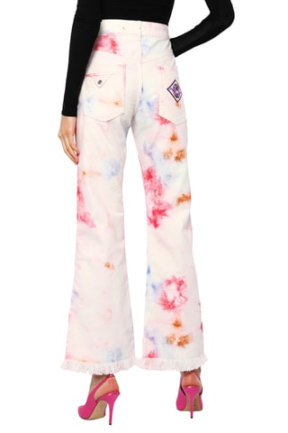 Isabel Marant - Jean bootcut tie and dye - Blanc