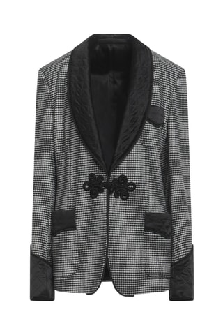 Dolce&Gabbana - Blazer en laine vierge, angora et soie - Gris