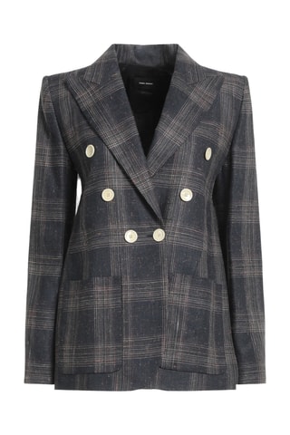 Isabel Marant - Blazer en lin et soie - Gris