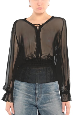Roberto Cavalli - Blouse en soie - Noir
