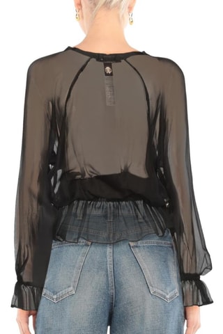 Roberto Cavalli - Blouse en soie - Noir