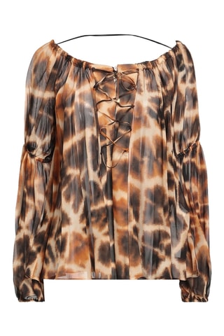Roberto Cavalli - Blouse en soie - Marron